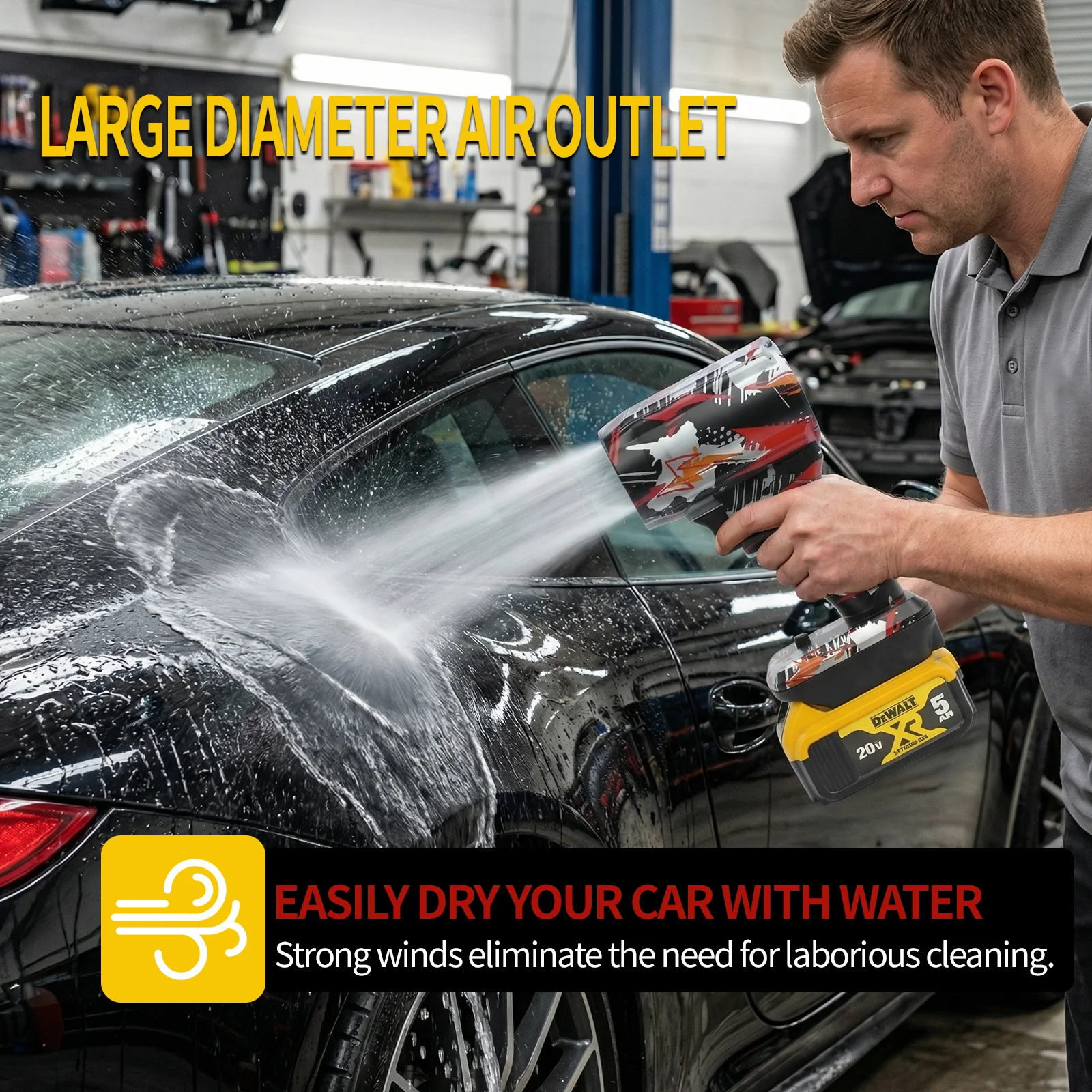 

Высокопроизводительный вентилятор с турбонаддувом, работающий на 40 000 оборотов в минуту, с широким спектом применения, очистителем от пыли для снега.