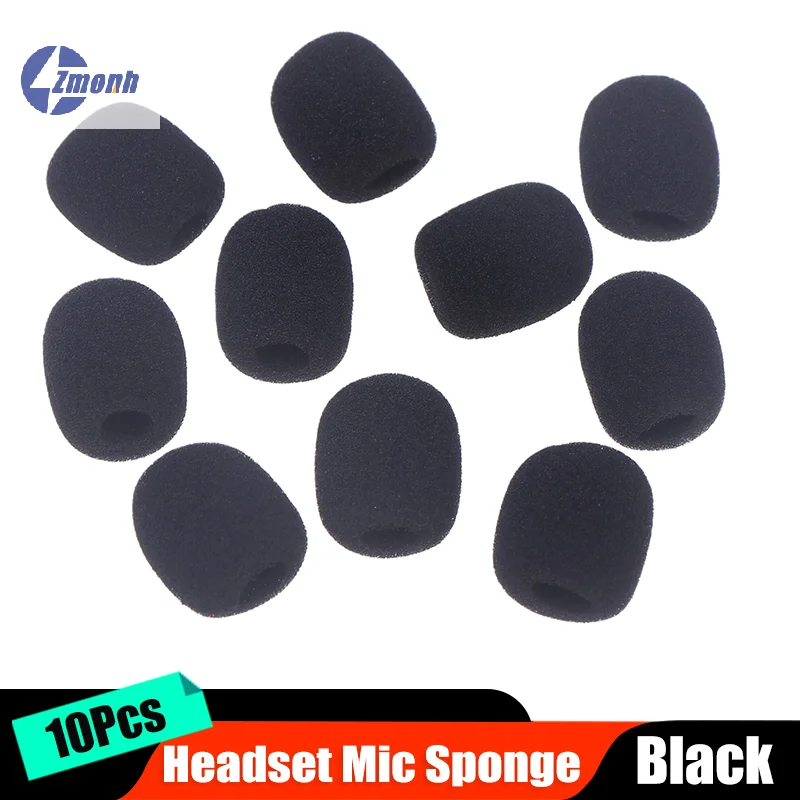 Nouveau ! 10 pièces/lot d'éponges pour microphone de casque, pour interphone de moto, casque Bluetooth, éponges pour micro