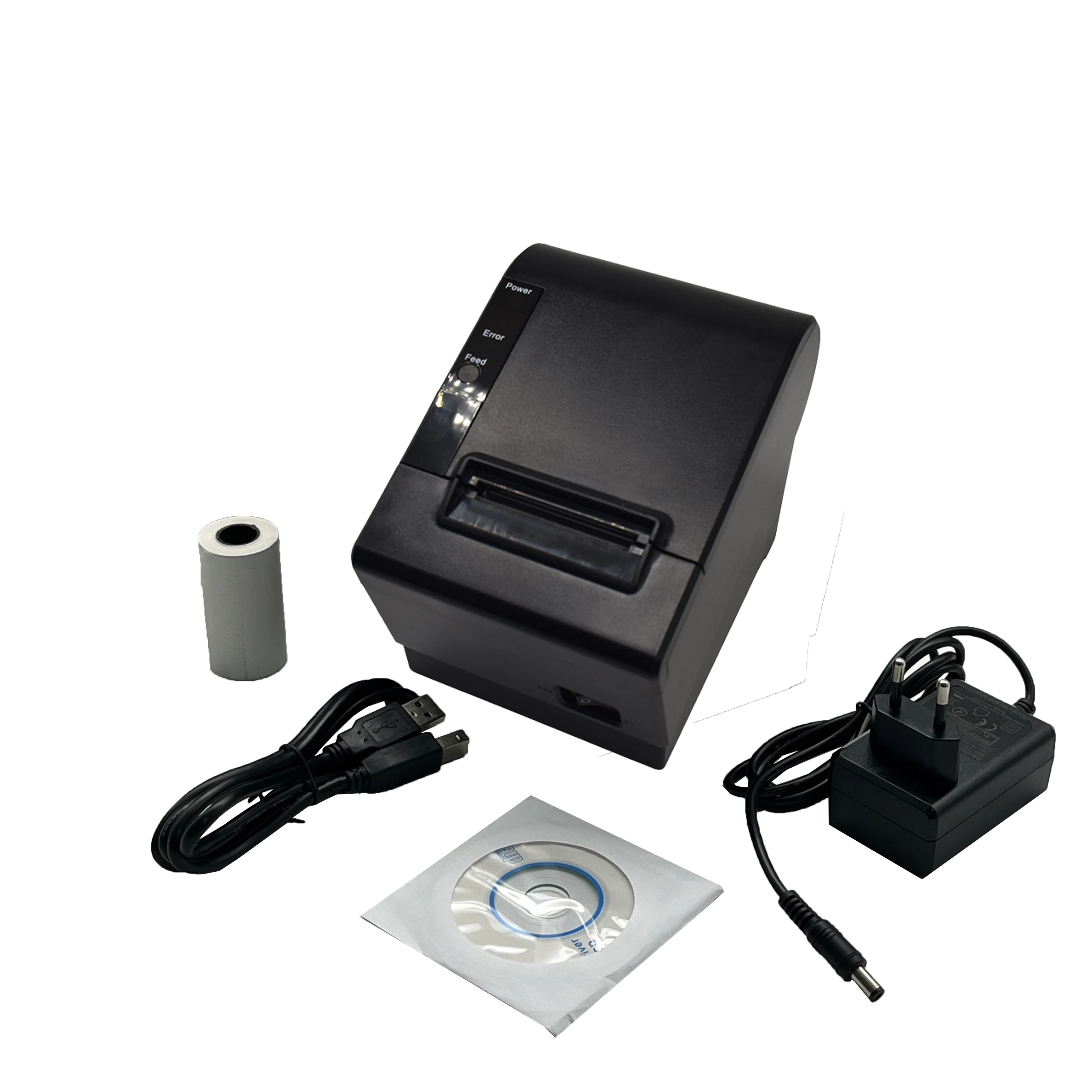 58mm Thermal Receipt POS Printer with Cash Drawer Auto Cutter Wireless Bill Printing Machine with Bluetooth Indicator Light