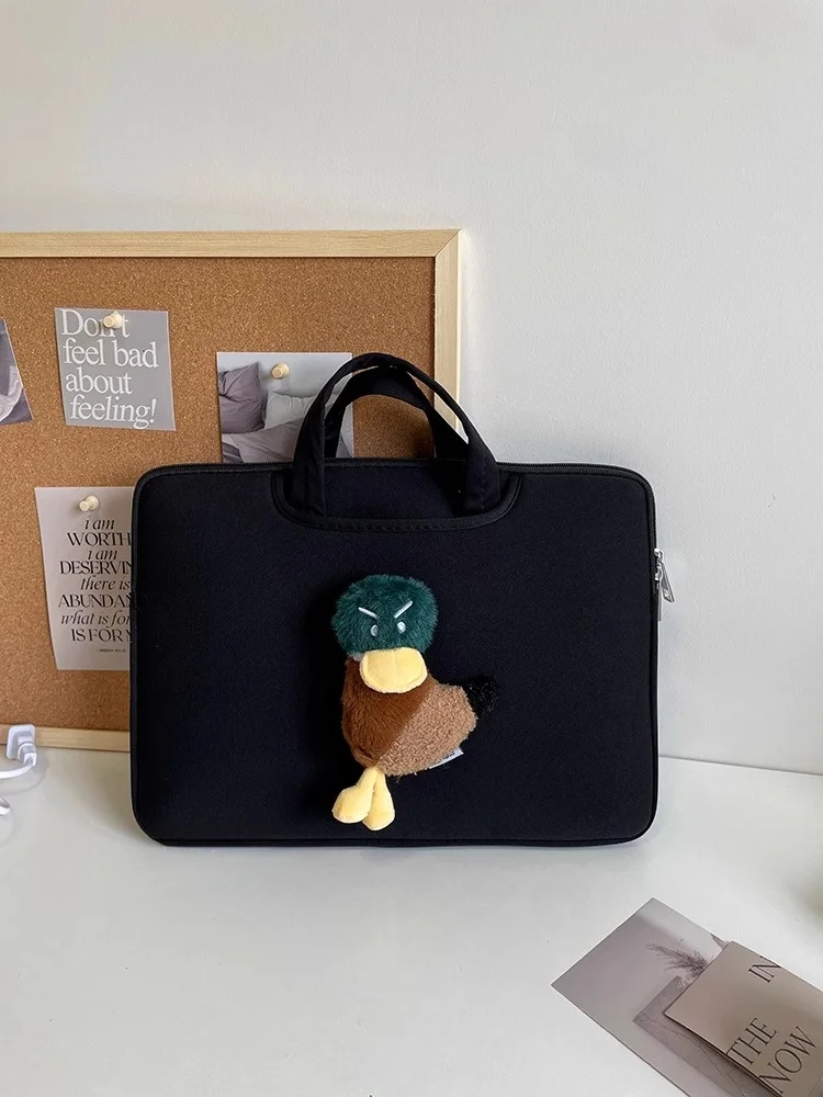 

Сумка для ноутбука Cute Duck 13,3 13,6 14 15 15,6 дюймов для Macbook Dell Samsung Huawei 16 Ipad 9,7-11 12,9-дюймовый чехол для планшета и ноутбука