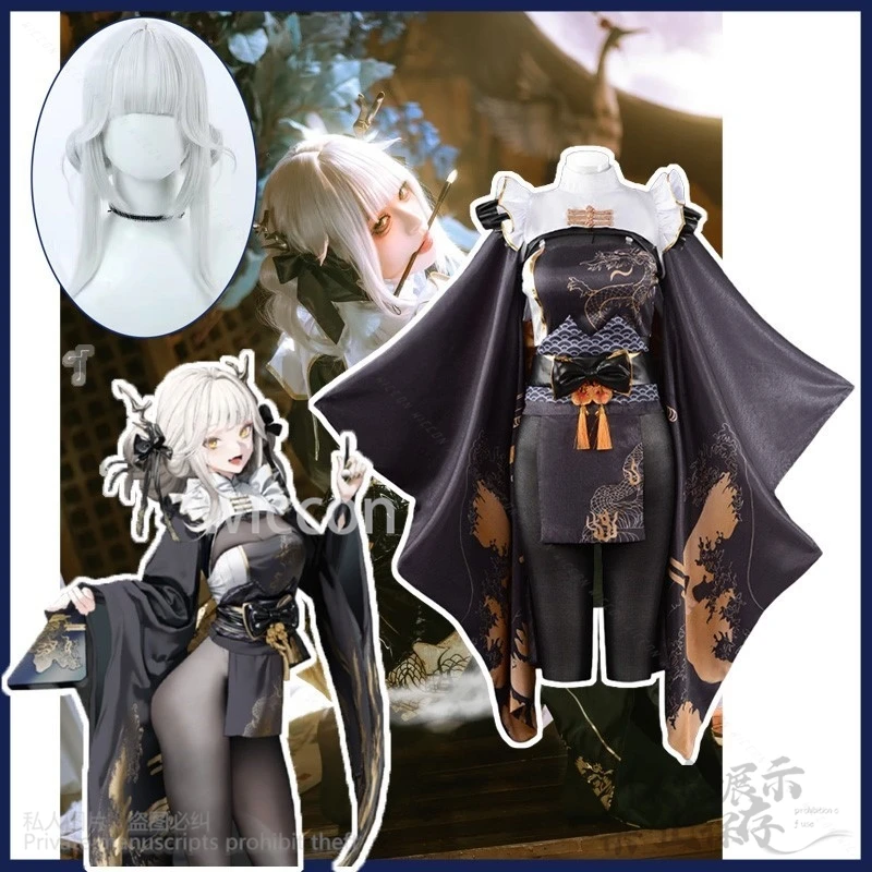 

Аниме игра The Goddess Of Victory White NIKKE Косплей Bunny Rabbit Blanc Костюм Сексуальное кимоно Платье Лолита для девочек по индивидуальному заказу