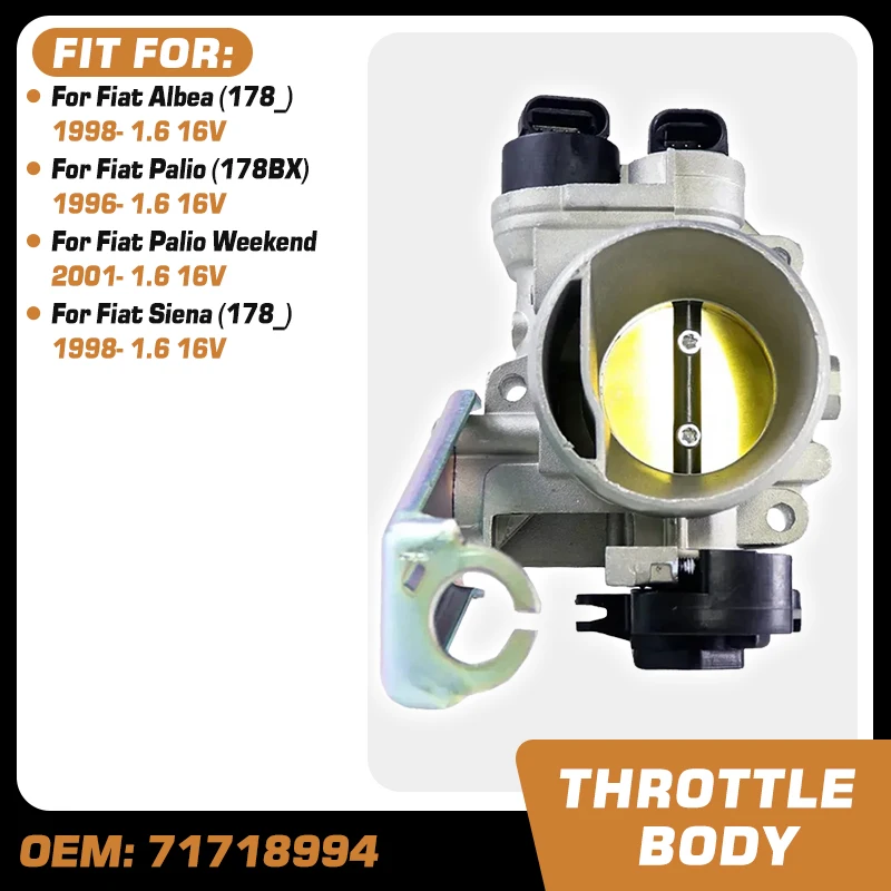 

Автомобиль для Fiat Palio 1,6 16 В, замена кузова дроссельной заслонки Fiat Palio Weekend Fiat Siena Albea, дроссельный клапан 1998-71718994 46749521
