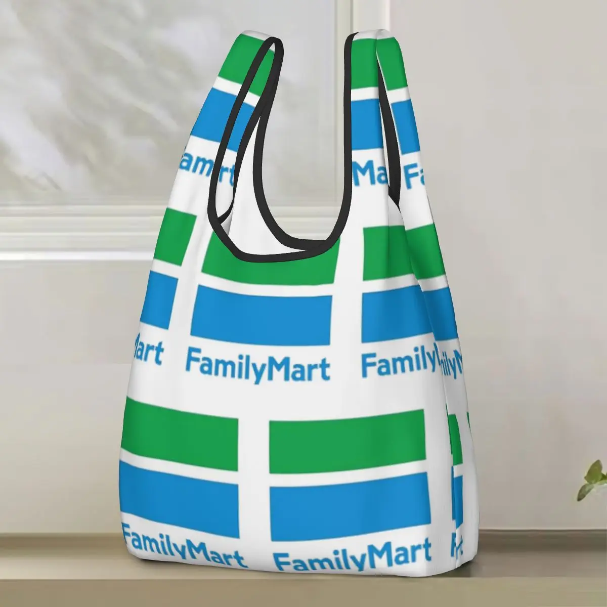 

Family Mart Shopping Bag Portable Tote Bags Reusable Shoulder Shopper Bag Groceries Handbag