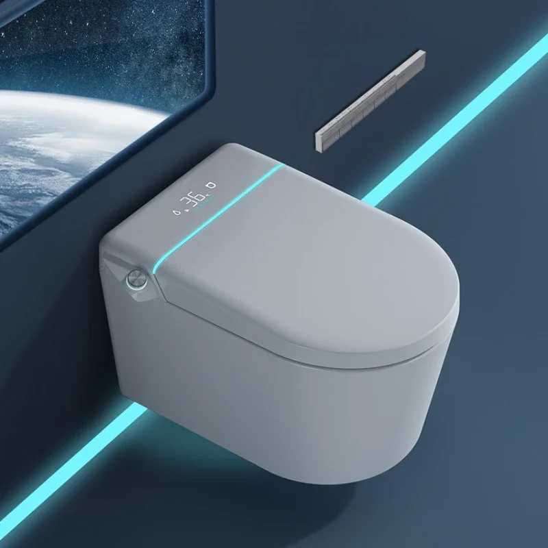 

Wall-Mounted Household Automatic Smart Toilet Embedded Suspension Integrated Small Apartment Splash-Proof Toilet