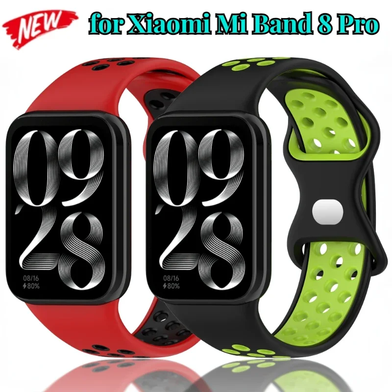 

Silicone Strap for Redmi Watch 4/5 Two-tone Smartwatch Accessorise Wristband Xiaomi Mi Band 9/8 Pro Bracelet Correa Replacement