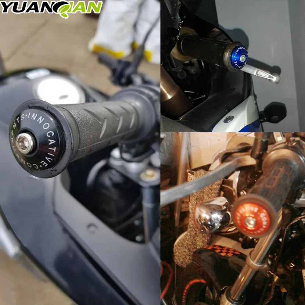 7/8 ''22 غطاء مقود الدراجة النارية موتوكروس مقود القبضات ينتهي لهوندا CBR600RR CBR1000RR CBR250R CBR300R CBR500R ياماها MT