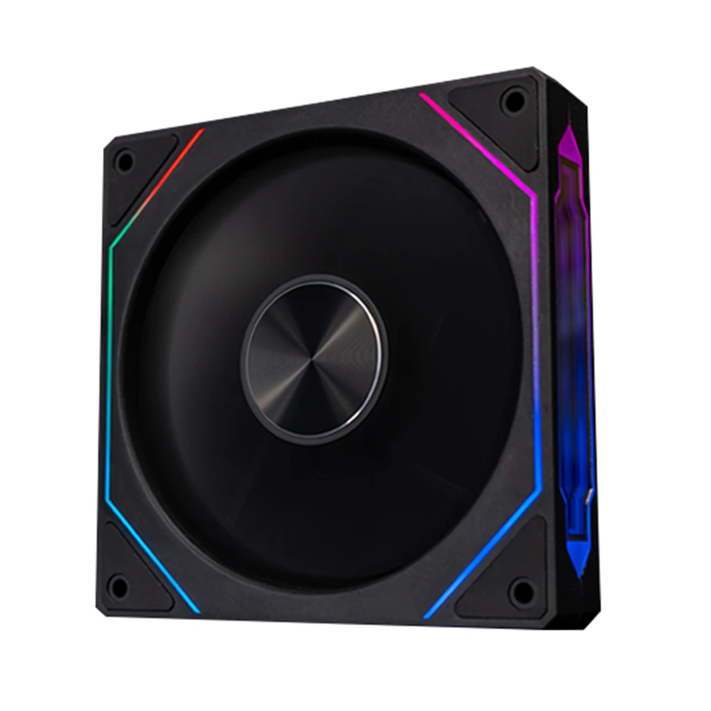 MF ite-Ventilateur de refroidissement pour boîtier PC, effet miroir, 5V, 3 broches ARGB, 4 broches PWM, 120mm