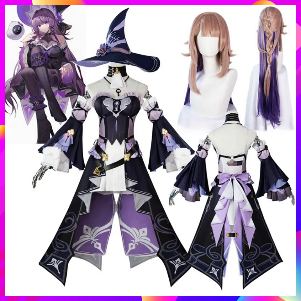 The Herta Cosplay Costume Anime Game Honkai Star Rail New The Herta Costume Dress Lolita Uniform Wigs For Halloween Anime Suits