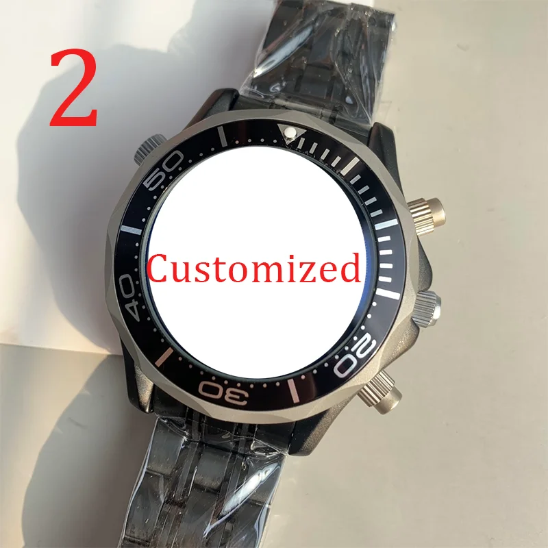 ساعة ميكانيكية أوتوماتيكية جديدة للرجال ساعة غوص مقاومة للماء من السيراميك بتوقيت دائرة وتقويم الأعمال يمكن تخصيصها