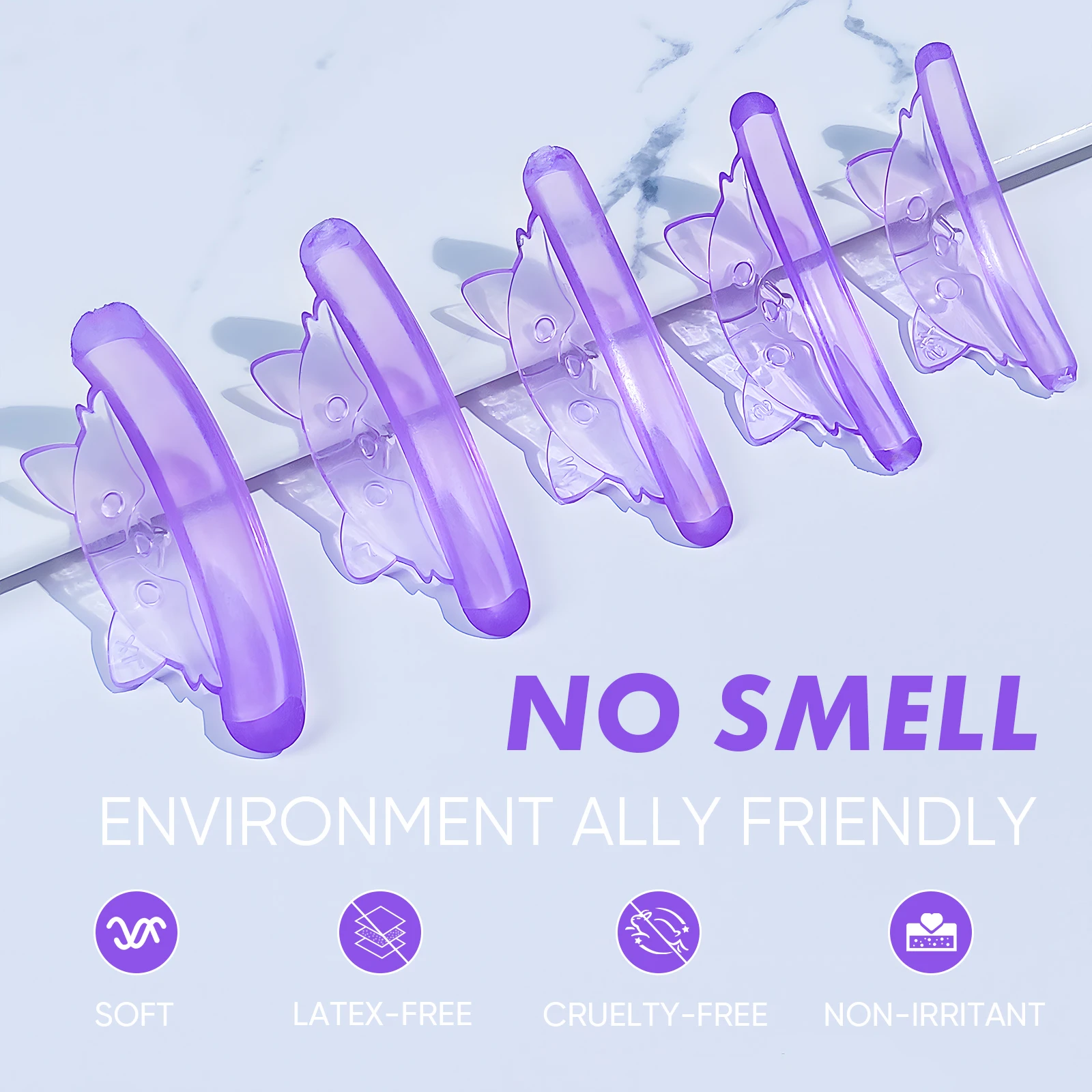 PERMANIA 5 Paar C Curl Silikon Wimpern Dauerwelle Pads Klebrige Wimpern Stange Schild Heben 3D Wimpern Curler Zubehör Make-Up-Tool