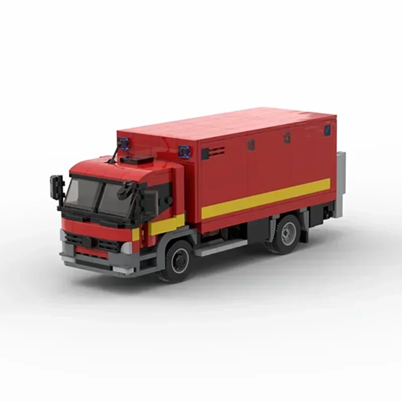 Automodel Moc Bouwstenen Londen Brandweer Redding OSU Technologie Modulaire Blokken Geschenken Kerst Speelgoed DIY Sets Montage