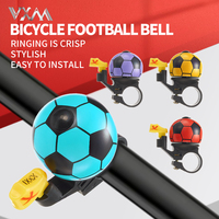 VXM Bicycle Bell Loud Mini Cartoon Football Road Cycling MTB Bike Aluminum Bell Ring Safety Football Bell Ring Horn Handlebar