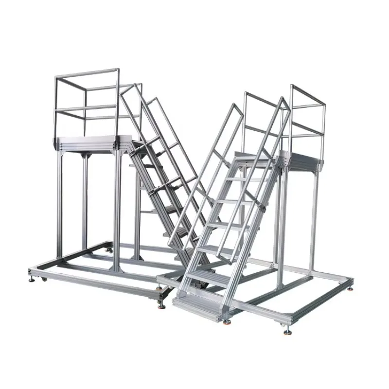 

Ladder industrial ladder step platform aluminum alloy industrial escalator