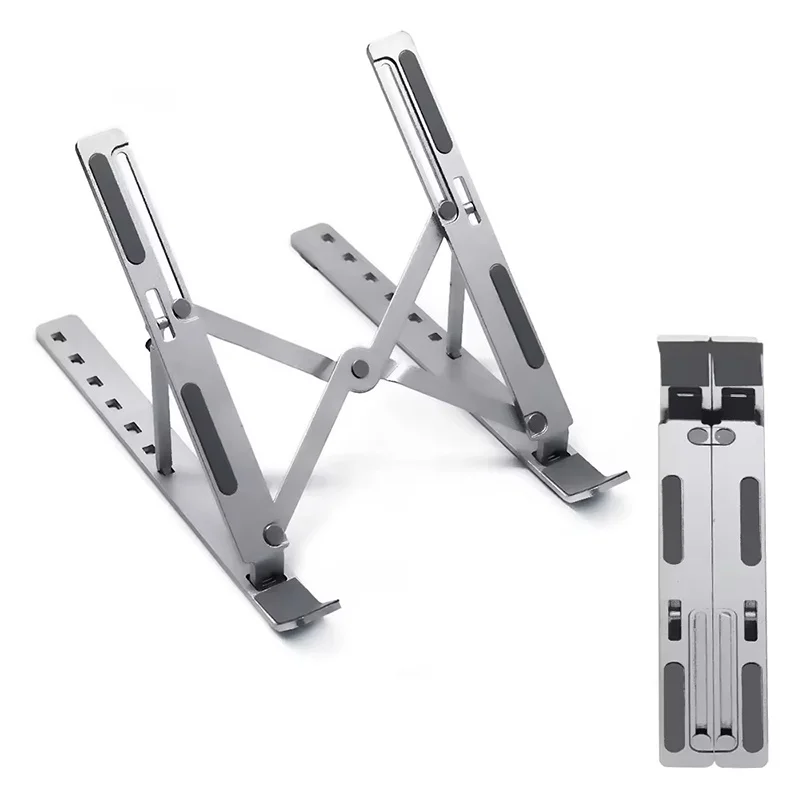 Portable Desk Cooling Notebook Stand Adjustable Notebook Support Computer Riser Holder Stable Typing Base For Macbook Air Laptop