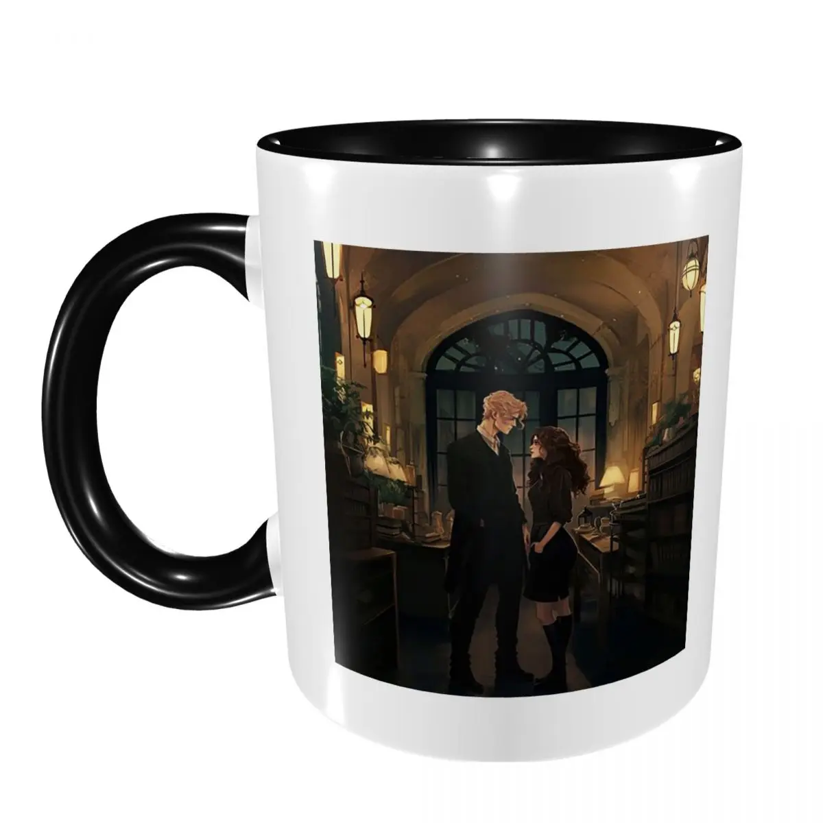 Dramione At The Library Mug Funny Ceramic Coffee Cups Tea Mugs Milk Cup Drinkware Gift for Woman Man