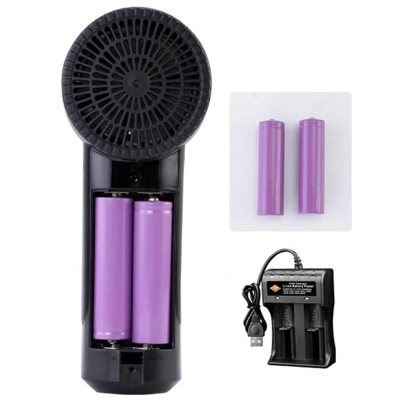 Air Blower Air Fan Mini Blower 20000RPM Powerful Handheld Cordless Mini Air Blower for Camping BBQ Oil Painting Dryer