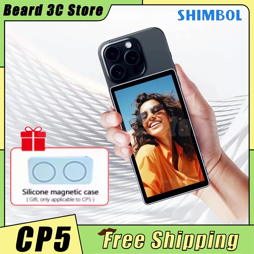 Shimbol cp5 monitor tela câmera traseira do telefone para selfie vlog streaming ao vivo tiktok compatível com iphone android presente personalizado
