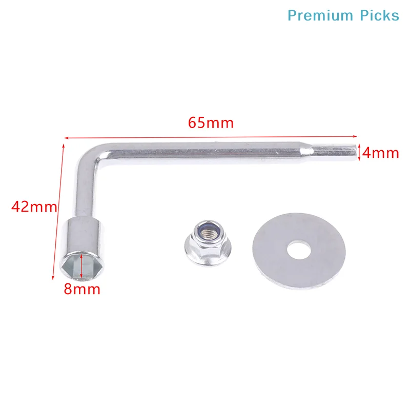 portable2pcs 8mm Socket Wrench With 4mm Hex Key For Novelty Hand Tools Electric Grass Trimmer Accessories
