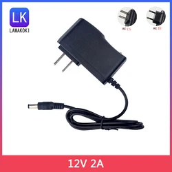 3 M 3 미터 케이블 AC 100-240V 12 V 2A 2000ma 충전기 전원 공급 장치 어댑터 변압기 12 V 볼트 LED 빛 스트립 CCTV 카메라