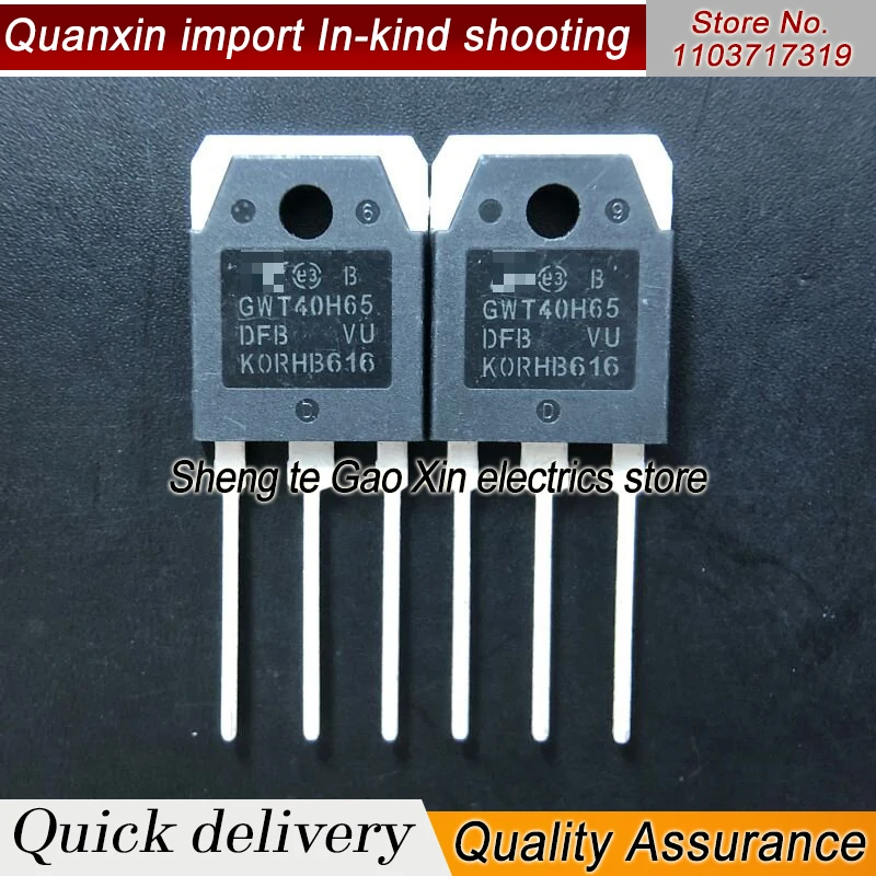 5PCS-10PCS GWT40H65 GWT40H65DFB TO-3P Power IGBT Transistor For Welding Machine 40A 650V  or Original New