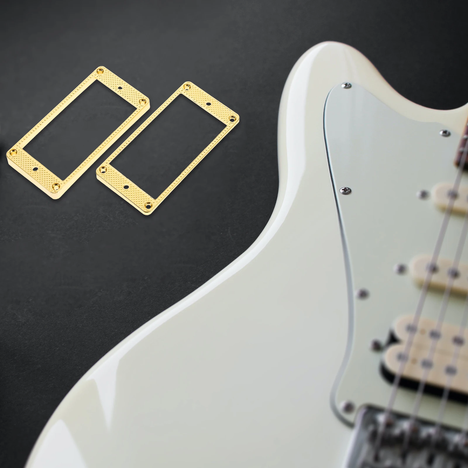

Frames Metal Guitar Humbucker Pickup Ring Accessories Mounting Pickups for White