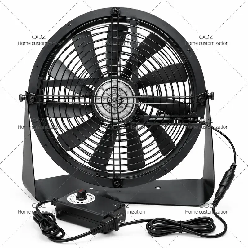 25CM Adjustable Speed Rotating Forward Reverse Long Life Gale Exhaust Smoke Desktop Cooling Fan 220V