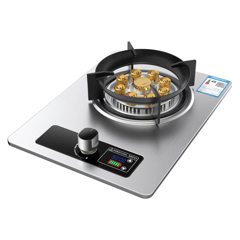 Durable Camping Stainless Steel 2 Burner Outdoor Cooker Portable Card Magnetic Gas Stove