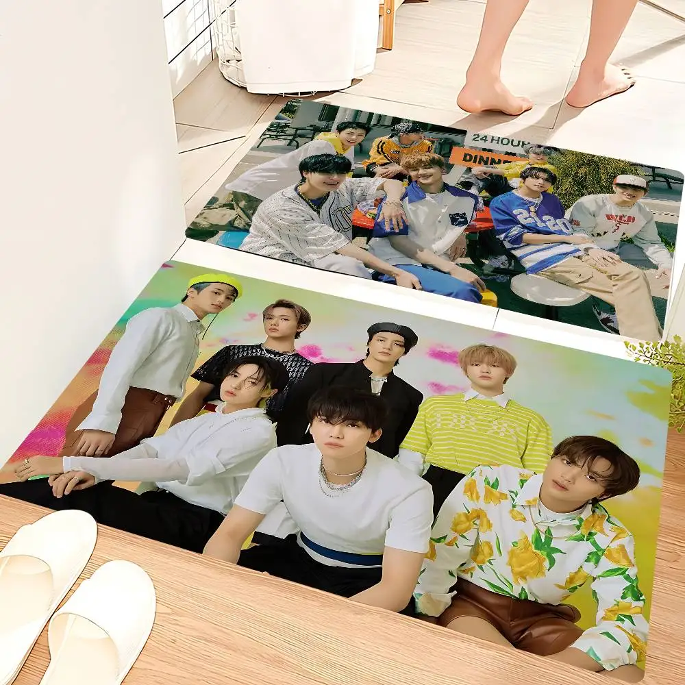 D-Dream Kpop Boy Group N-Nct الكلمة حصيرة عدم الانزلاق غرفة الغسيل حصيرة الغسيل ديكور شرفة غرفة المعيشة الطفل Alfombra