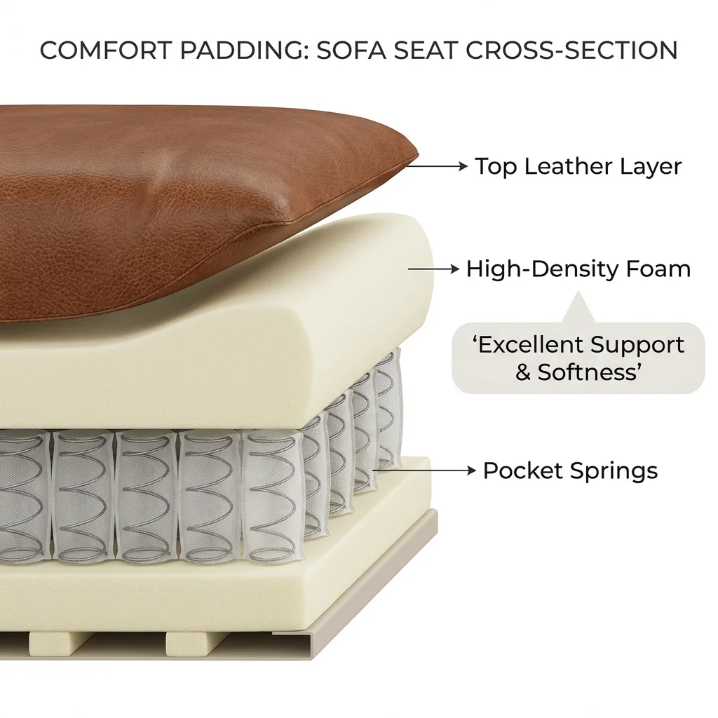 Exclusive Premium Leather Sectional Recliner Sofa Set for Stylish Living Room image 19