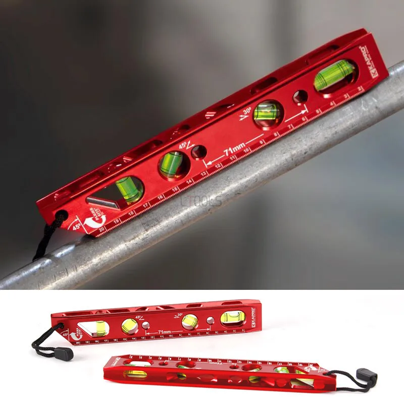 71mm High Precision Spirit Level Magnetic High Bearing Ruler Lever Bubbles Rustproof Horizontal Ruler Spirit Level Balance Ruler