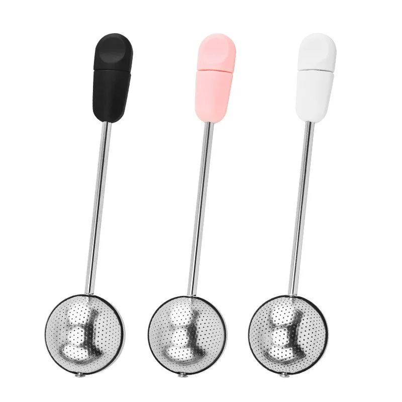 304 stainless steel tea leak creative rotating spherical tea filter tea filter tea set accessories