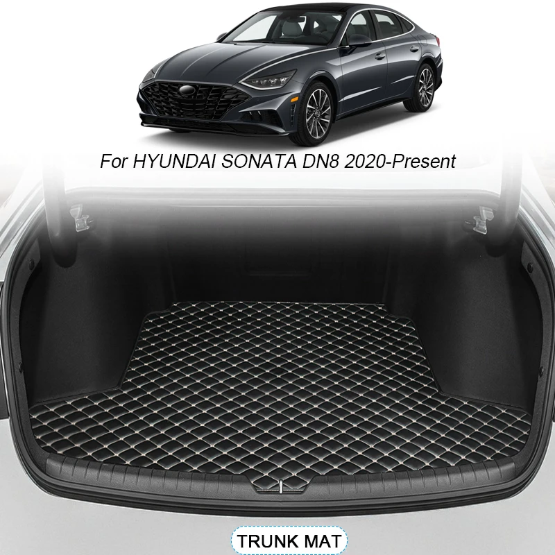 

For Hyundai Sonata DN8 2020-2025 Custom Car Styling Trunk Main Mat Waterproof Anti Scratch Non-slip Protect Cover Accessory