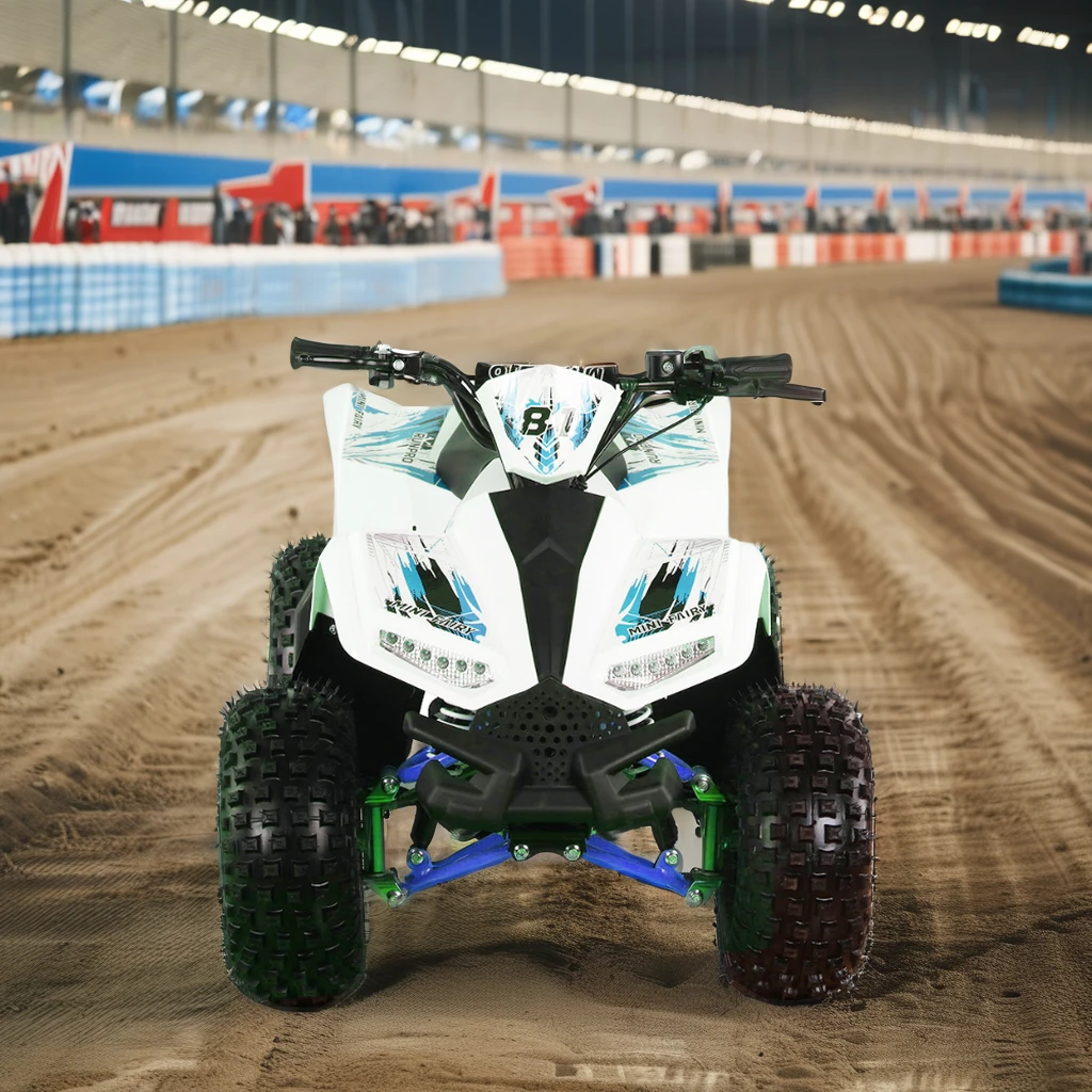 Kids 4 Wheeler 48V Electric ATV 1200W Quad Bike 4x4 Shaft Drive 2-stroke Engine Road Legal