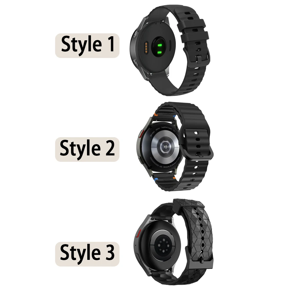 22 مللي متر 20 مللي متر سيليكون حزام ل TicWatch Pro 3 الترا الفرقة LTE/GPS E3 E2 S2 Pro X 4G GTW 2021 الرجال النساء الرياضة استبدال سوار