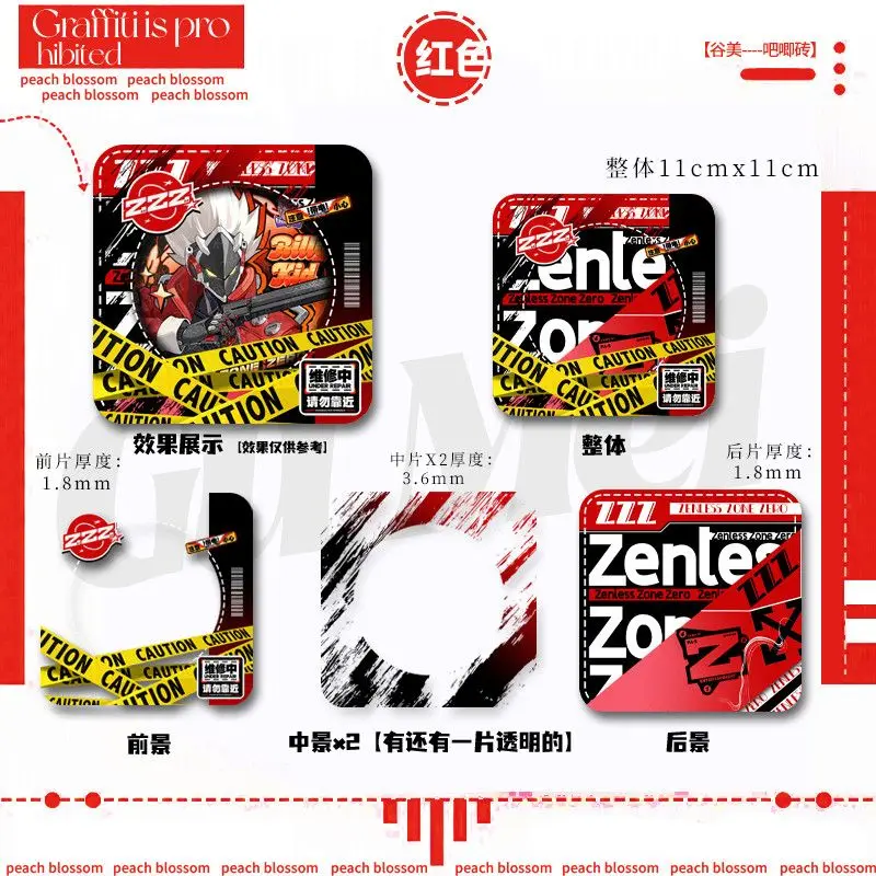 

Аниме Zenless Zone Zero Ellen Joe Soukaku Hoshimi Miyabi косплей мультфильм акриловый значок коробка для дисплея защитный чехол для хранения