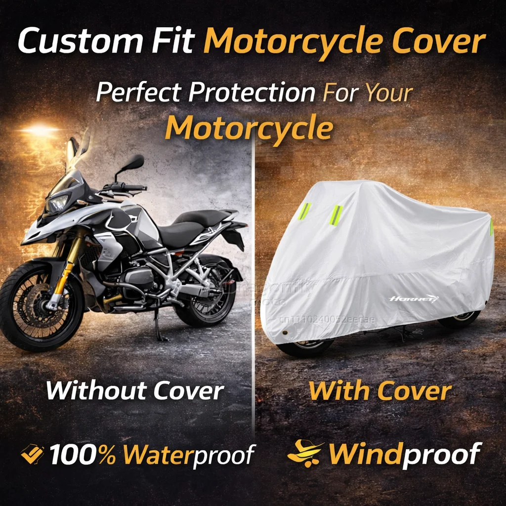 For Honda cb750 hornet 2025 2026 Hornet750 Motorcycle Cover Silver Waterproof UV Rain Dust Sun Outdoor Indoor Protector 3