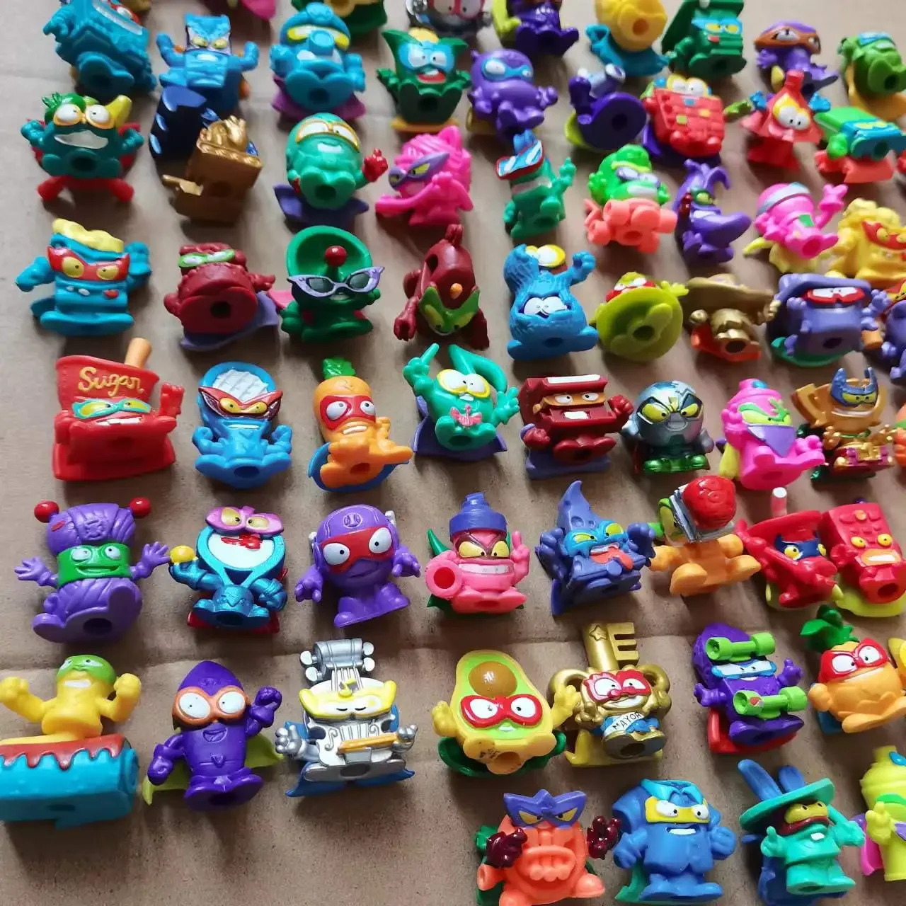 15pcs/set Original Superthings Different Superzings Action Figures 3CM Super Zings Garbage Trash Collection Toys Model Kids Gift