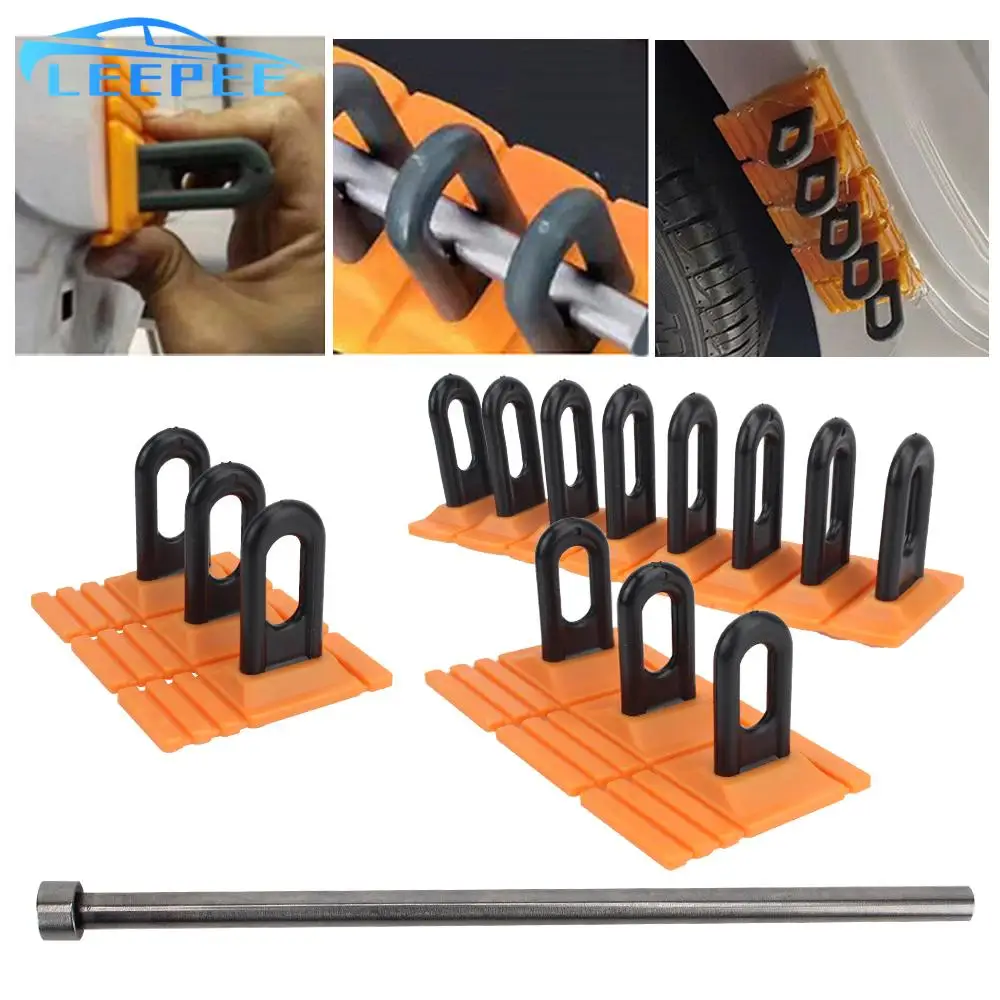 

Paintless Glue Puller Tabs Tools Kit For Car Paintless Dent Repair Tool Orange Dent Puller Kit Auto Dent Repair Tools