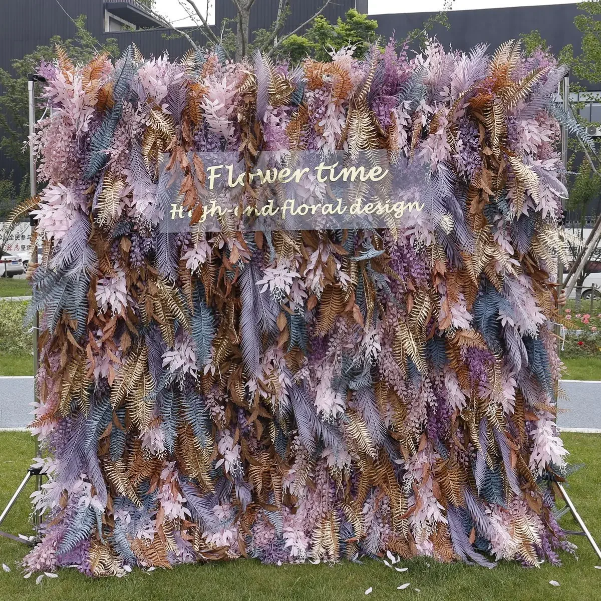 High-end Cloth Bottom Articial Floral Wall for Wedding Banquet Backdrop Bridal Shower Shop Mall Window Background Decoration