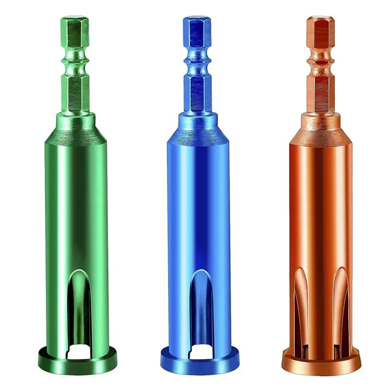 

AEE2-3PCS Wire Twisting Tool Cable Wire Stripper And Twister For Electrical Power Drill, 3 Way/ 5 Way Wire Stripping Tool