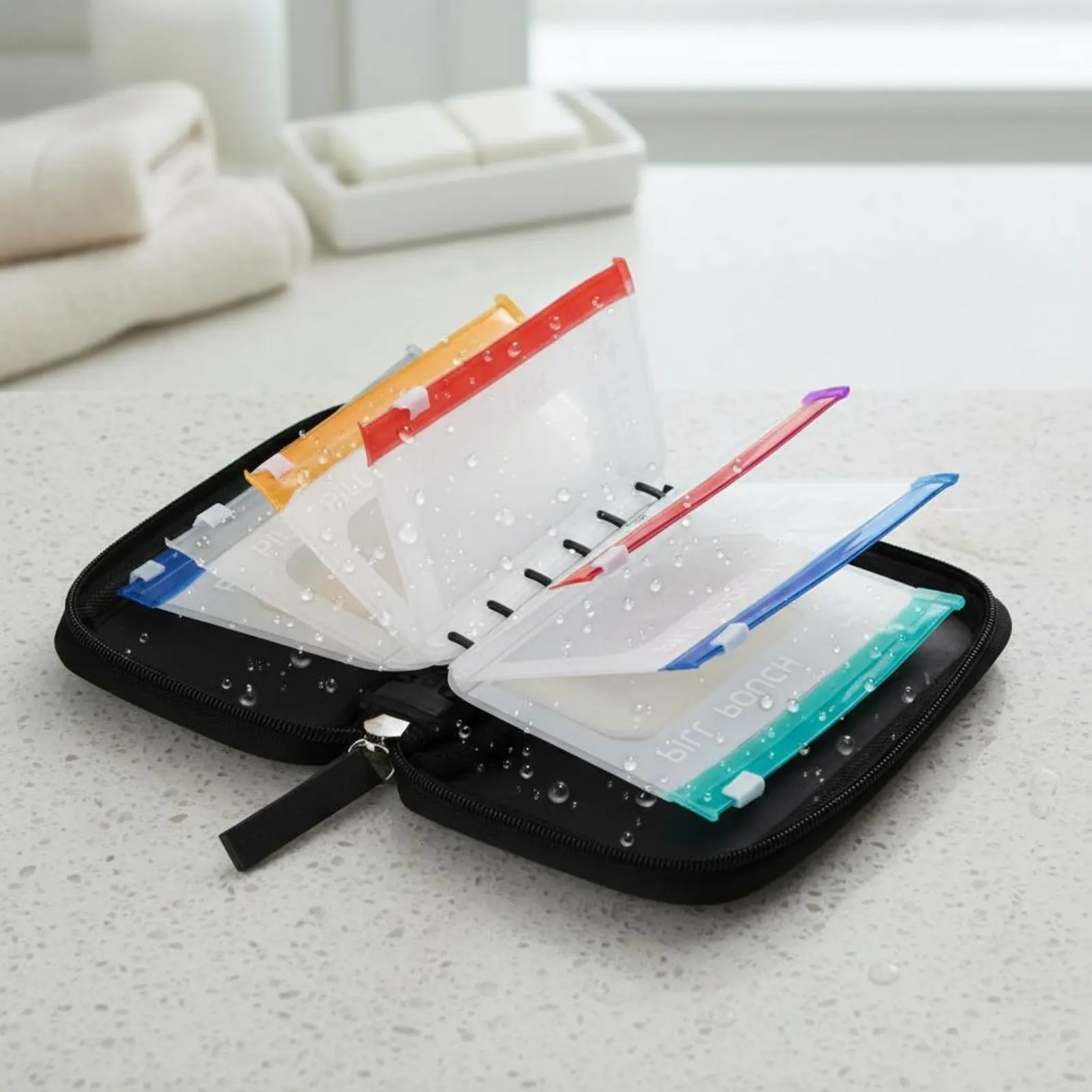 

7 Pieces Waterproof Medication Pouch Set Portable Waterproof Medication Pouch Zippered Medicine Case Reusable Compact