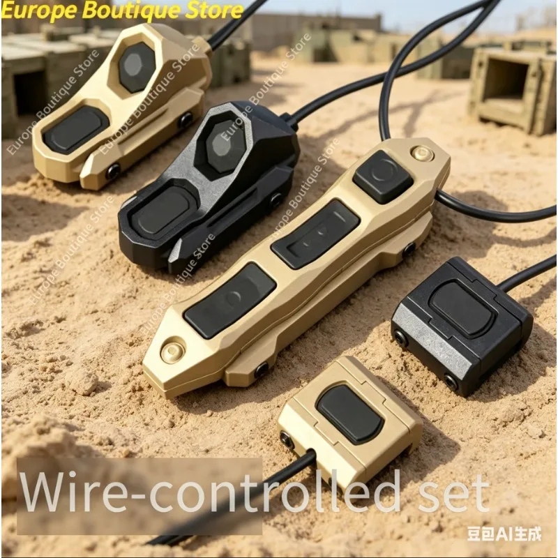

Dual/Triple Control Pressure Switch for OGL PEQ-15, 2.5mm SF Plug for M600 M300 Light, 20mm Picatinny Toy Accessory