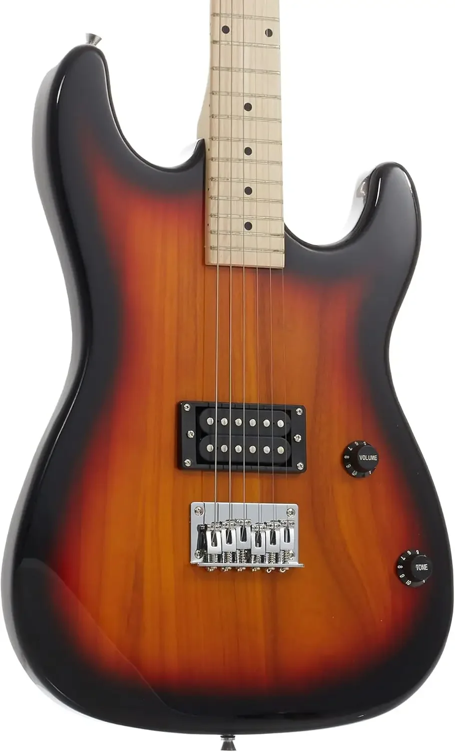 Full Size Electric Guitar with 10-Watt Amp, Sunburst - Right Handed Beginner Kit with Gig Bag and Accessories