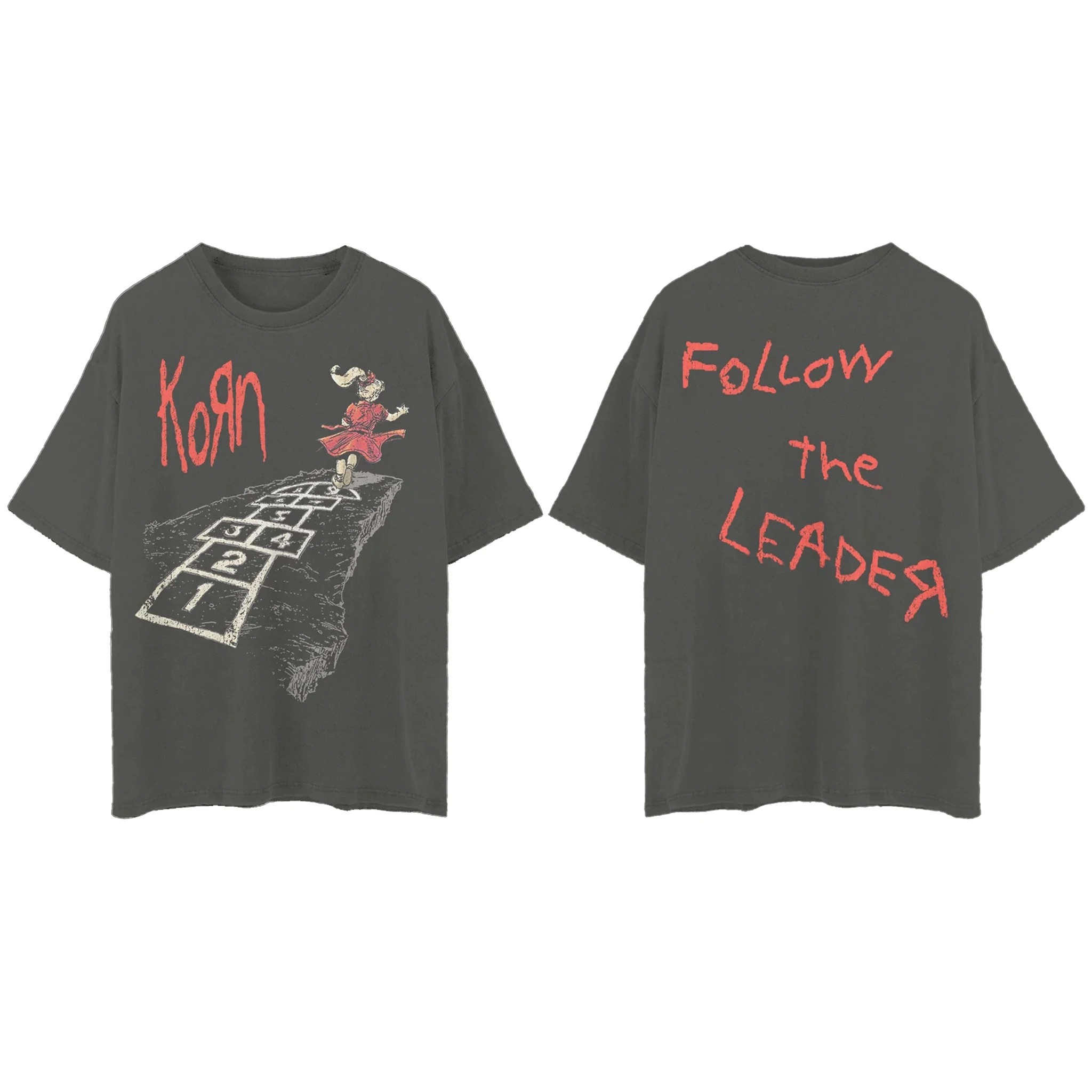 تي شيرت رجالي كبير الحجم من Korn Band مطبوع عليه رسومات Streetpunk لصيف 2025 ملابس رجالية قطنية عالية الجودة برقبة دائرية #3