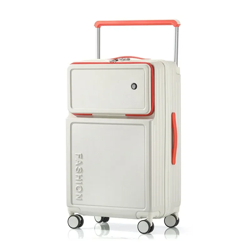 20 "24" 26 "Inch Reiskoffer Vooropening Trolley Case met Wielen Boarding Bag Lichtgewicht Rolling Bagage voor Meisjes