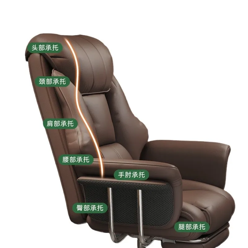 Computerstuhl, Chefstuhl, bequemer sitzender Bürositz, ergonomisches Business-Sofa