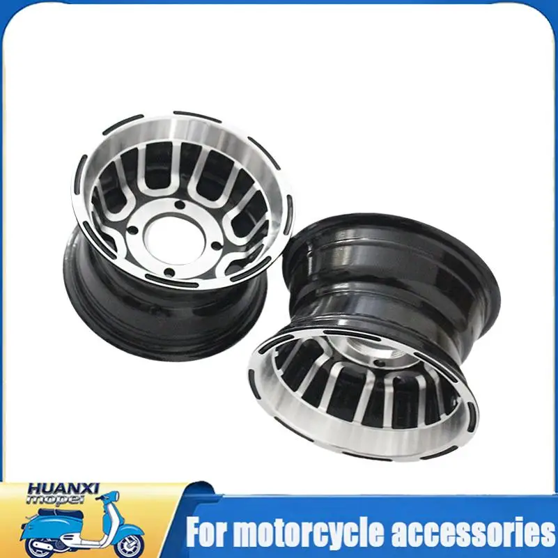 8 Inch Aluminum Alloy Front Rear Wheel Hub Lightweight Corrosion Resistant Rim Fit ATV Quad Bike Go Kart Beach Buggy Golf Cart Off Road Replacement Parts