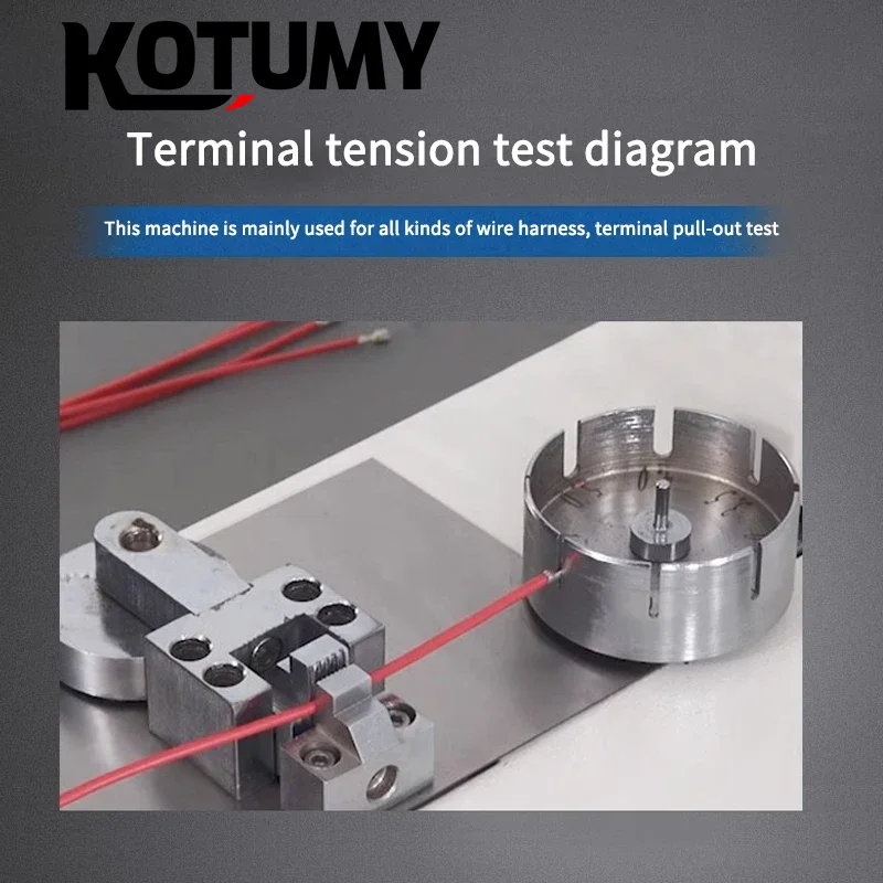 Terminal Tension Tester Electric Digital High-Precision Touch Screen Wire Harness Tensile Pull Testing Machine