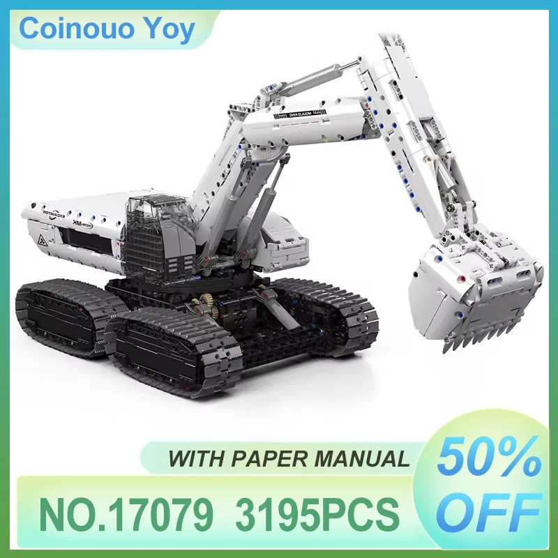 

Imaginative MOULD KING Engineering Truck 17079 Technical Excavator APP RC Building Blocks DIY Toy Technology Gifts Chrismas Kids