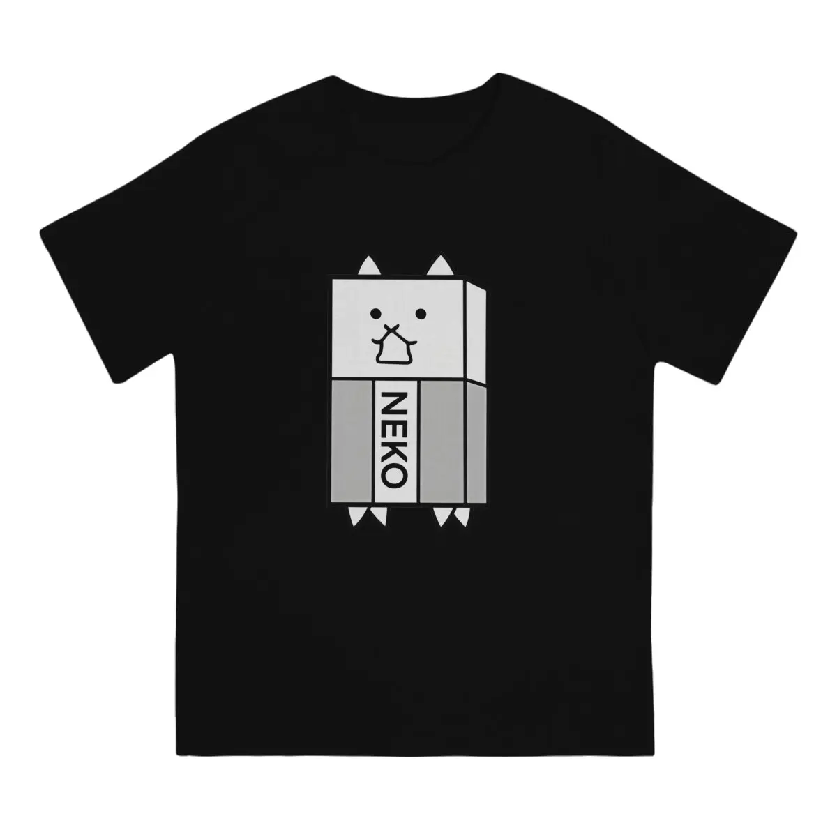 Eraser Cat Gomu Man's TShirt Battle Cats O Neck Tops Fabric T Shirt Funny High Quality Birthday Gifts